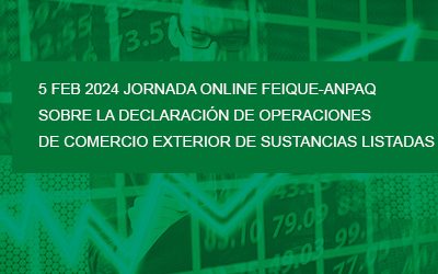 5 Feb 2024 Jornada online FEIQUE-ANPAQ sobre la Declaración de operaciones de comercio exterior de sustancias listadas