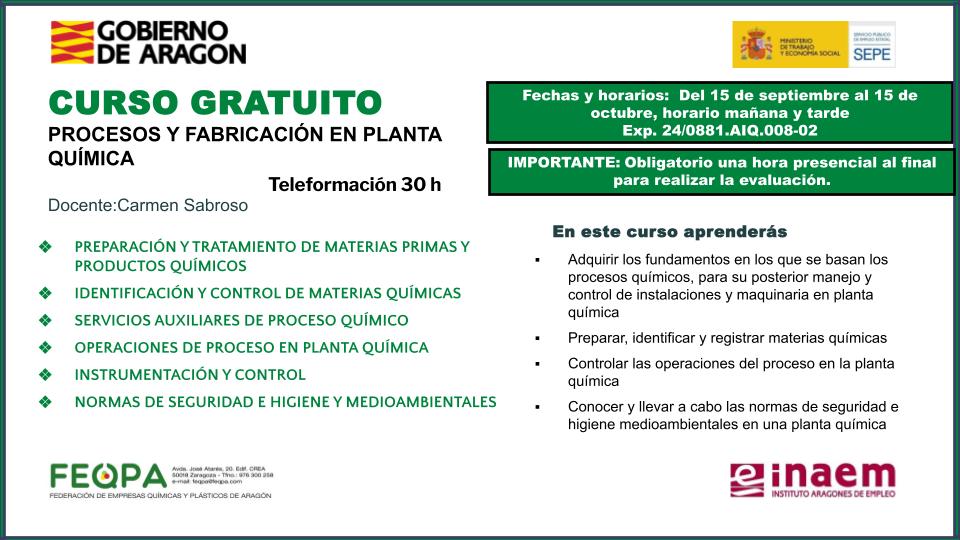 CURSO PROCESOS Y FABRICACIÓN EN PTA QUÍMICA- 008-02
